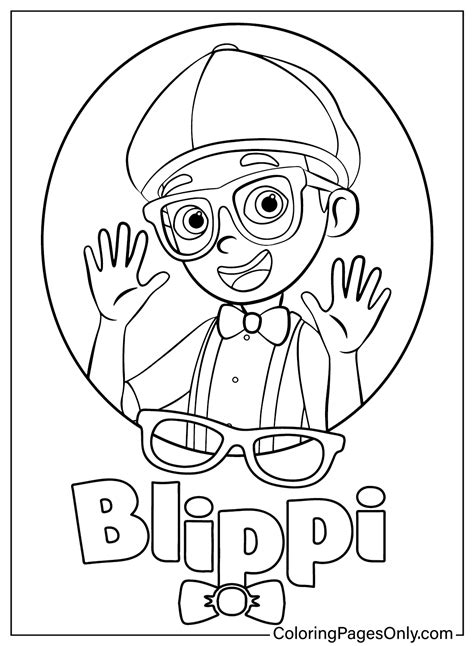 Blippi Coloring Pages for Kids