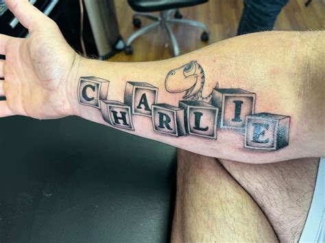 Block Fonts Tattoos