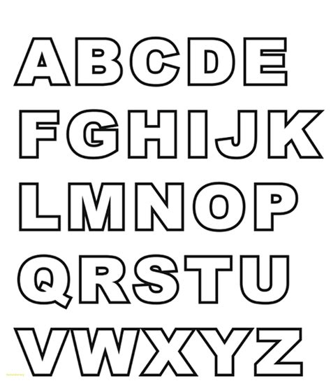 Block Letter Printable Alphabet