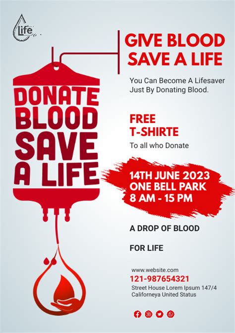 Blood Donation Flyer Template