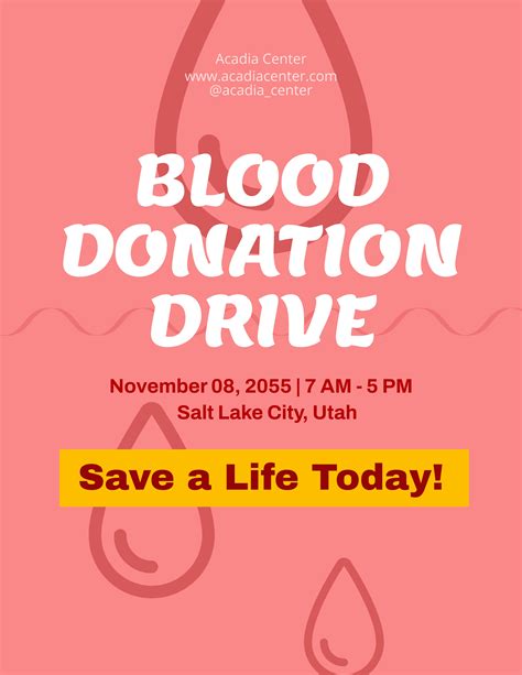 Blood Donation Flyer Template 1