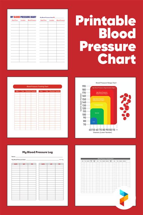 Blood Pressure Chart Printable