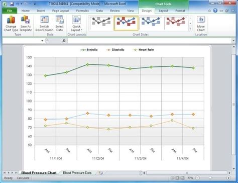 Blood Pressure Excel Graph Image 10