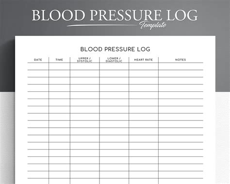 Blood Pressure Log