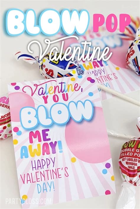 Blow Pop Valentine's Day Cards