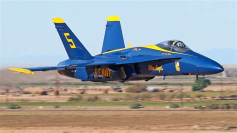 Blue Angels F/A-18E/F Super Hornet in flight