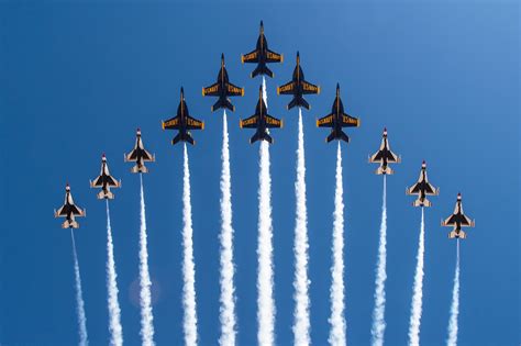 Blue Angels Flying in Formation