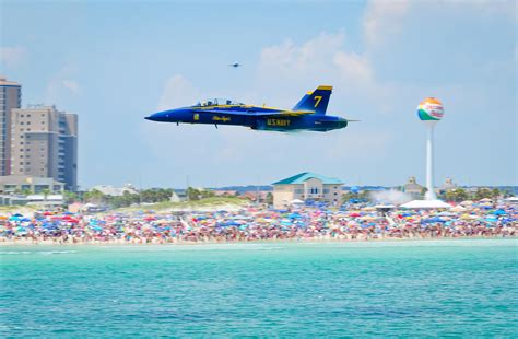 Blue Angels performing at the Pensacola Air Show