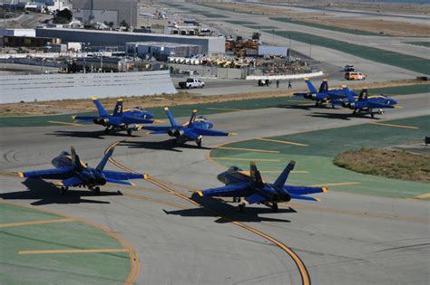 Blue Angels F/A-18 Hornet landing