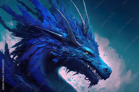 Blue Black Dragon