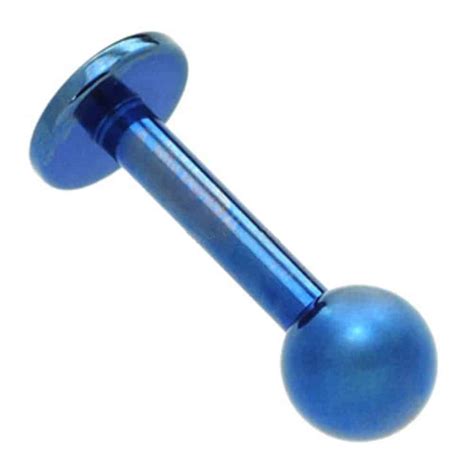 Blue body piercing stud