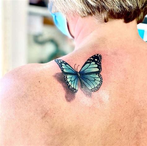 Blue morpho butterfly tattoo design