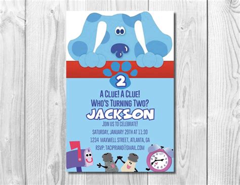 Blues Clues Birthday Invitations Templates Gallery 1