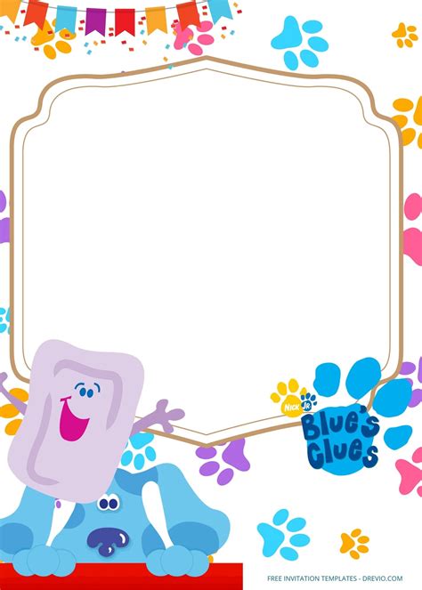 Blue's Clues Invitation Template 2