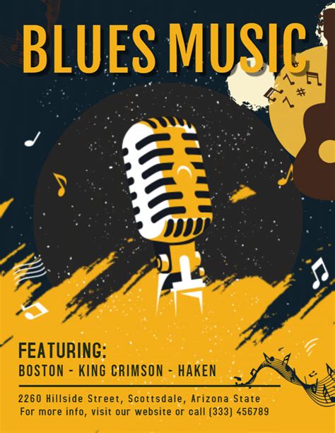 Blues Concert Poster