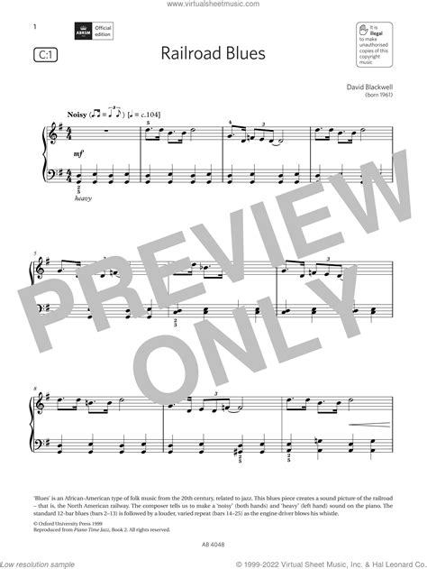 Blues Piano Sheet Music