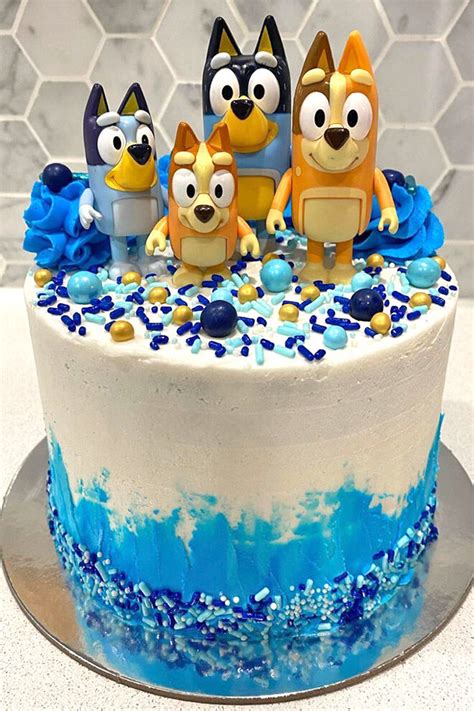 Bluey birthday cake image