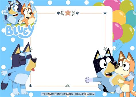 Bluey Birthday Invitation Template 8