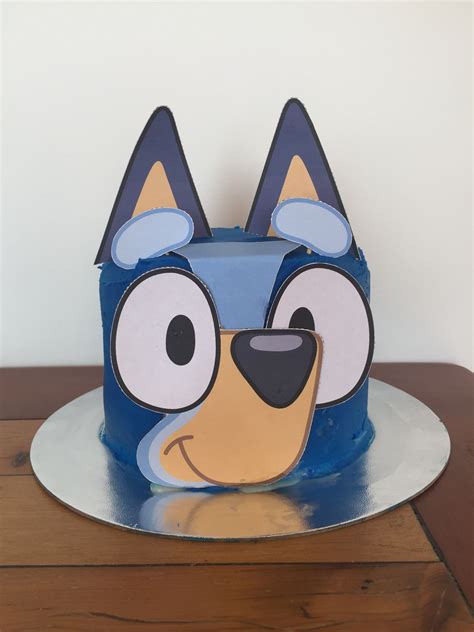 Bluey cake template design for kids