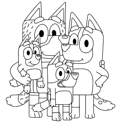 Bluey's Family Portrait