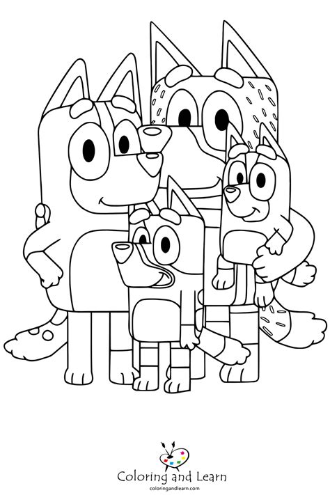 Bluey Coloring Pages Free