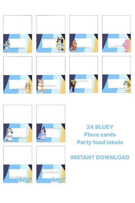 Bluey Party Food Labels Gallery 3