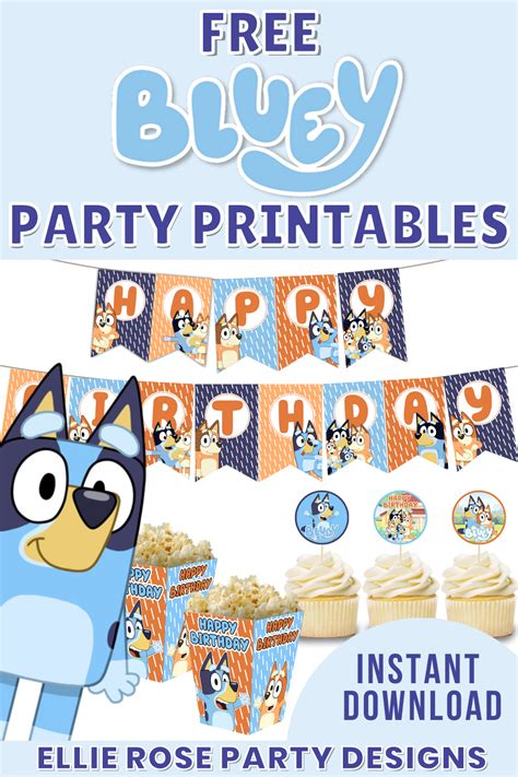 Bluey Party Food Labels Templates