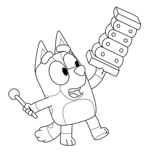 Bluey Printable Coloring Pages for Kids