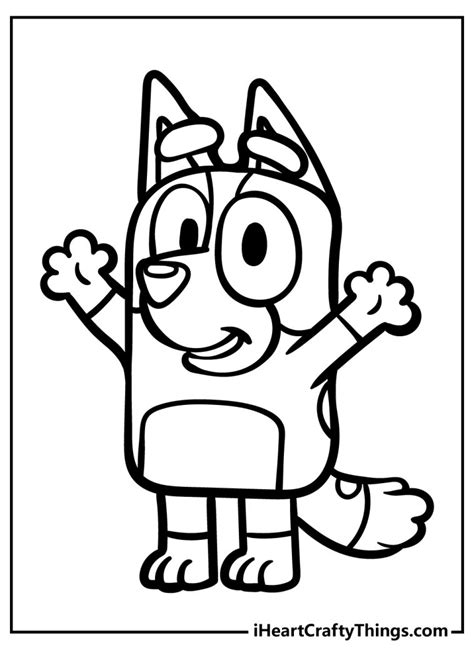 Bluey Printable Coloring Pages for Kids