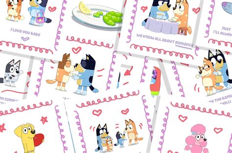 Bluey Valentine's Cards