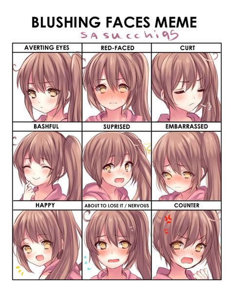 Blush meter meme happy image