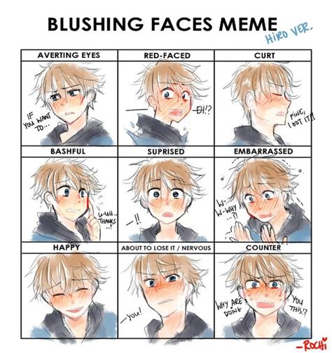 Blush meter meme template image