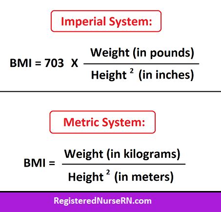 BMI Formula with Units