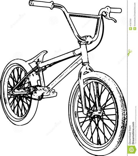 BMX Bike Coloring Page