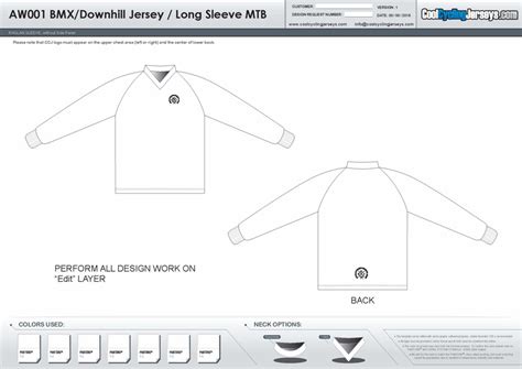 BMX jersey design template example 1