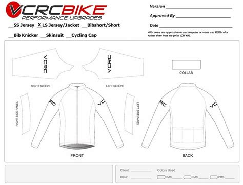 BMX jersey design template example 2