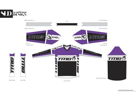 BMX jersey design template example 3