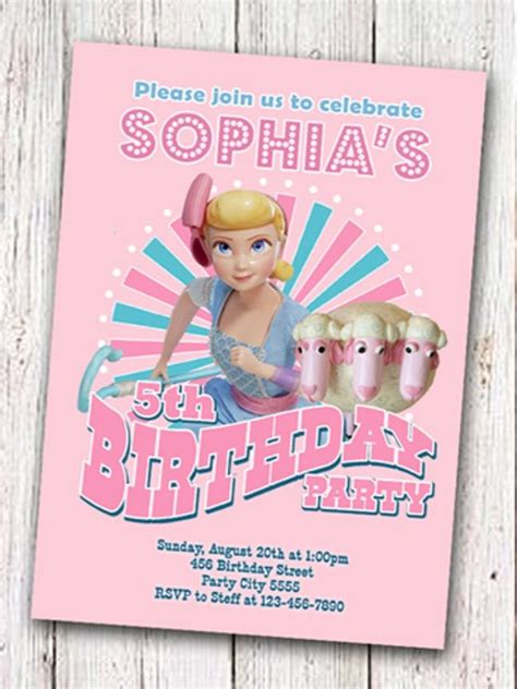 Bo Peep's Tea Party Invitation