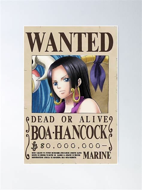 Boa Hancock Wanted Poster