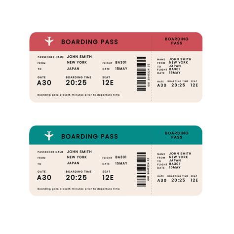 Boarding Pass Template