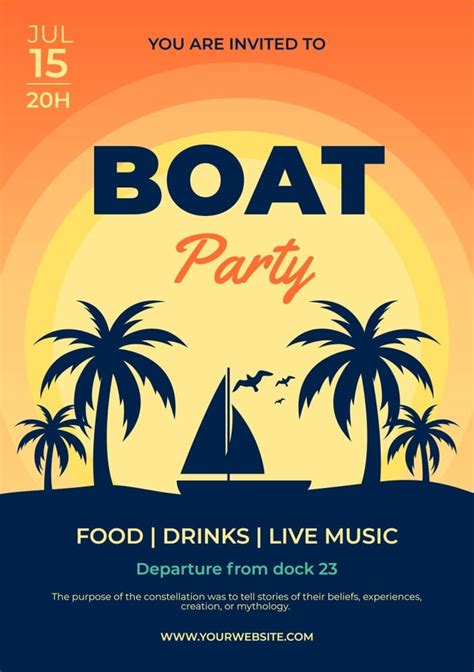 Benefits of using free boat party invitation templates