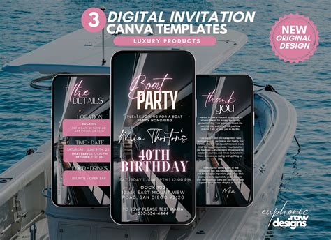 Boat Party Invitation Details