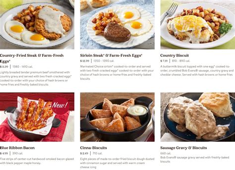 Bob Evans Breakfast Menu