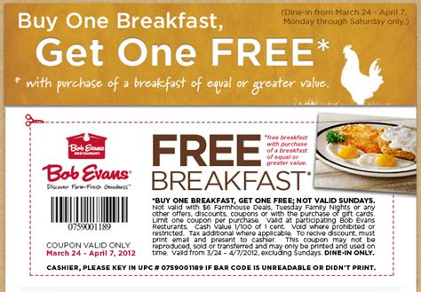 Bob Evans printable coupons gallery