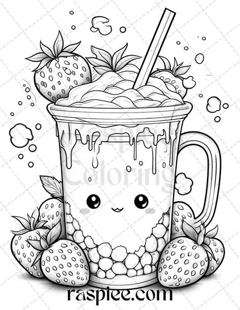 Boba Coloring Pages for Adults