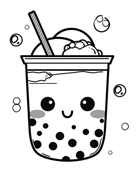 Boba Lover Coloring Pages