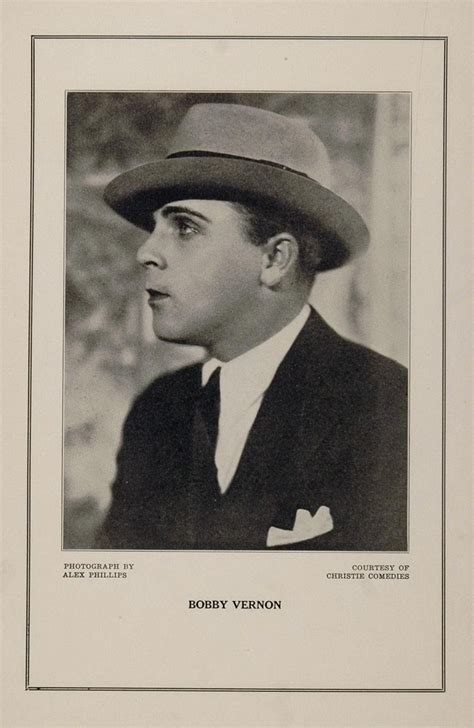 Bobby Vernon in his early days as a vaudeville performer