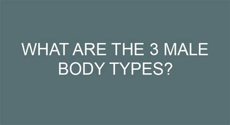 Types of body templates