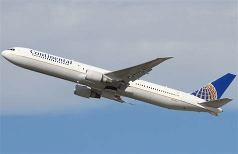 A Boeing 767-400ER in flight