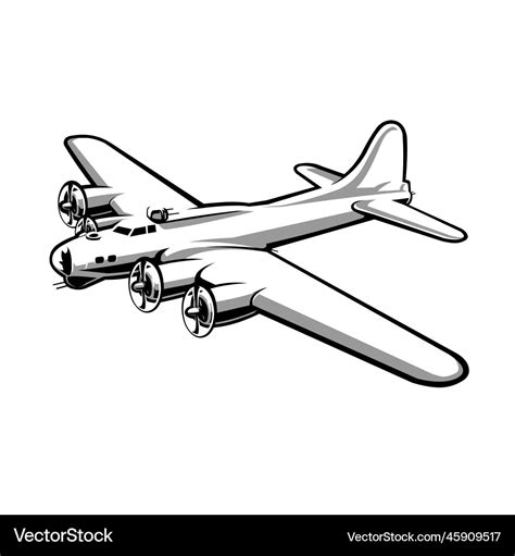 Boeing B-17 Flying Fortress Silhouette